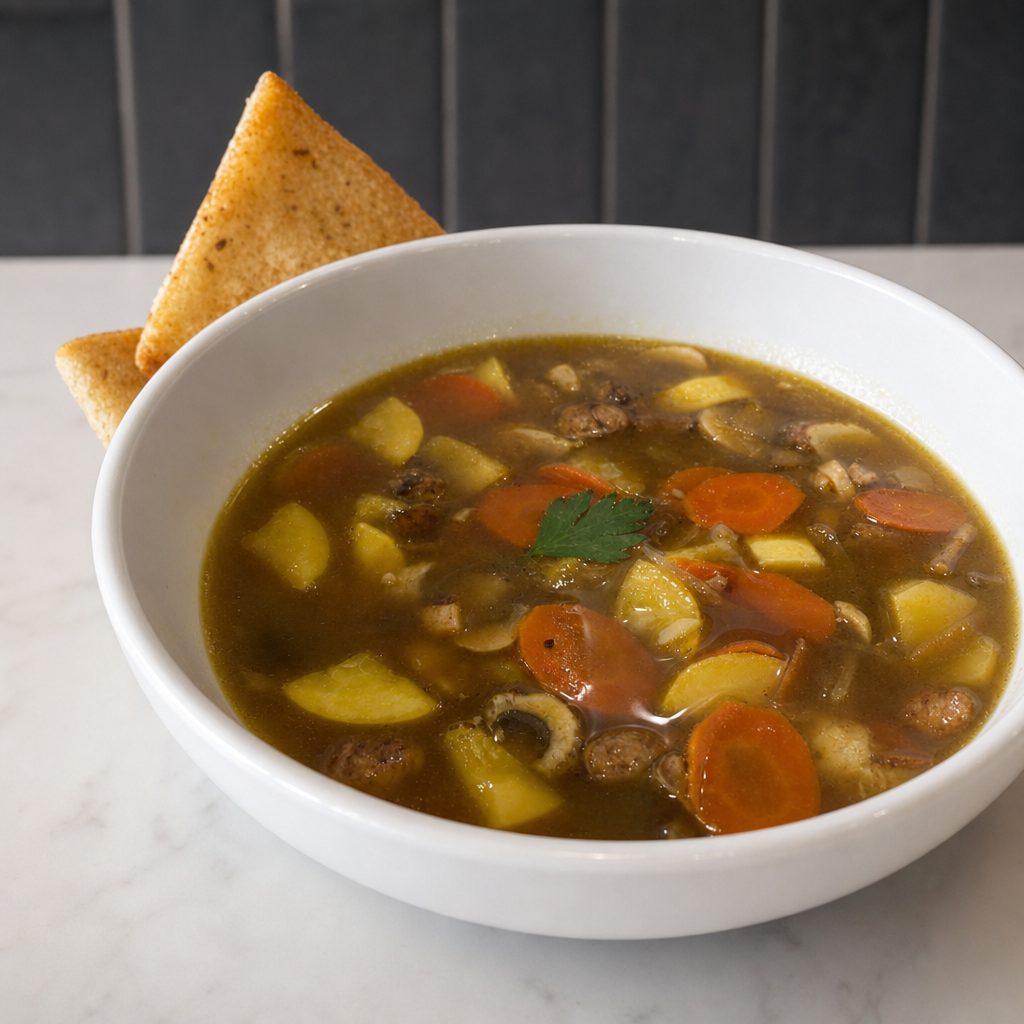 Bowl of Switch Chicken Soup.
