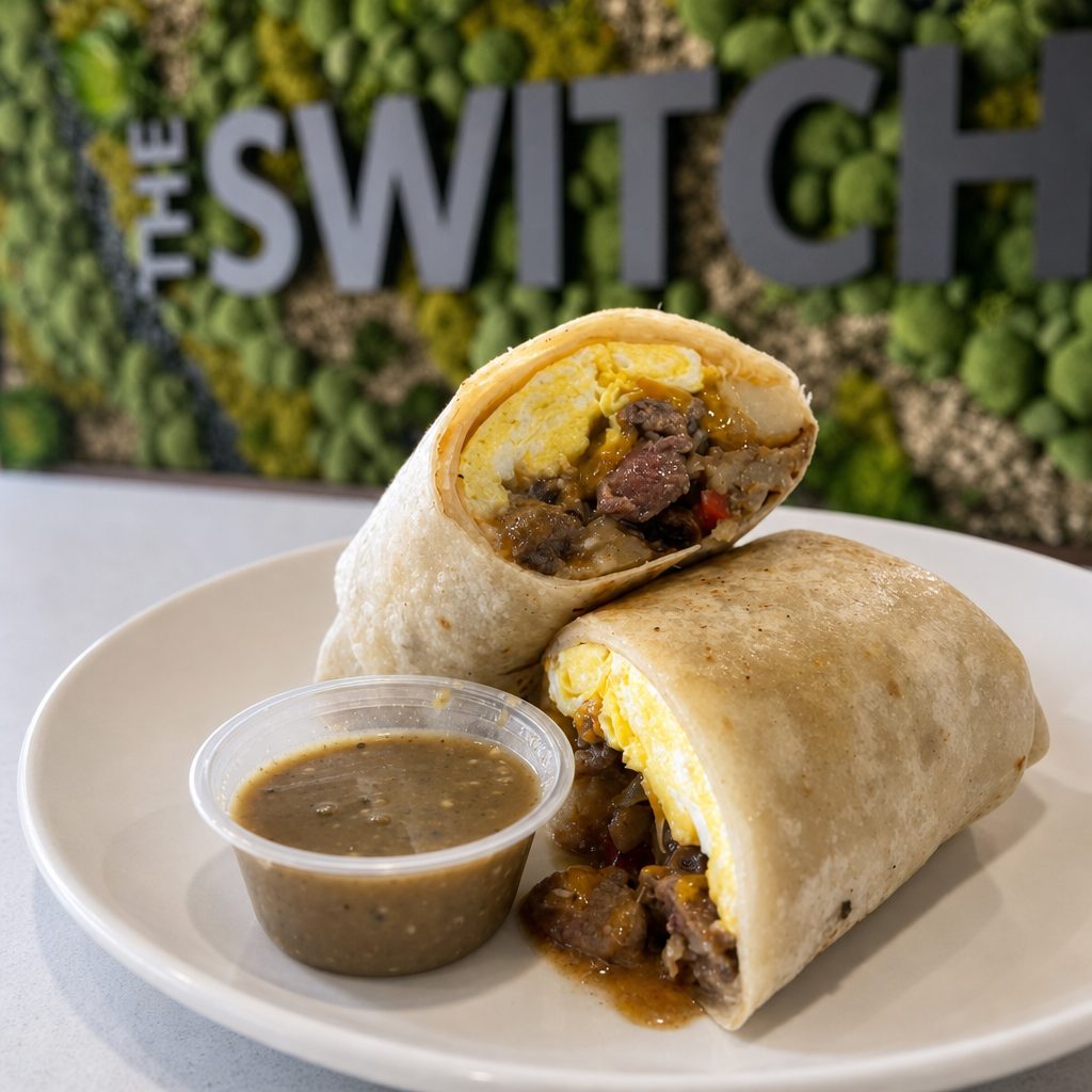 Steak & Eggs Breakfast Burrito.
