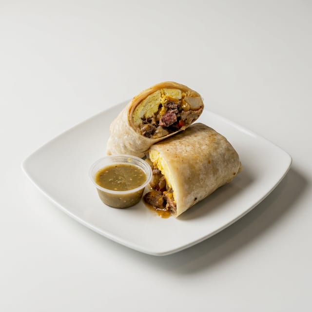 Steak & Eggs Breakfast Burrito.