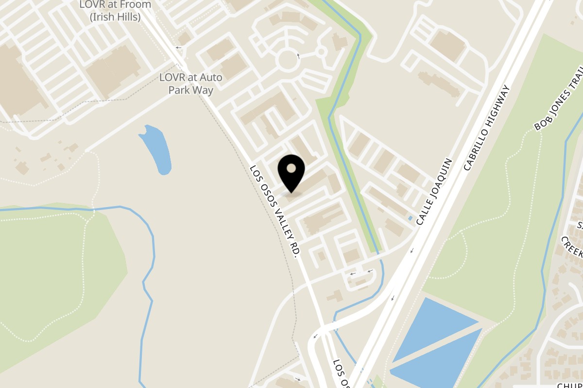 Map showing the location of The Switch SLO {Eat+Drink} on 12304 Los Osos Valley Road in San Luis Obispo